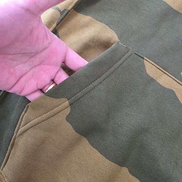 Nike Sportswear N7 Camo Fleece Hoodie Men's Small Olive Green New LE SFB4050-368 - Picture 5 of 8